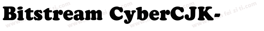 Bitstream CyberCJK字体转换